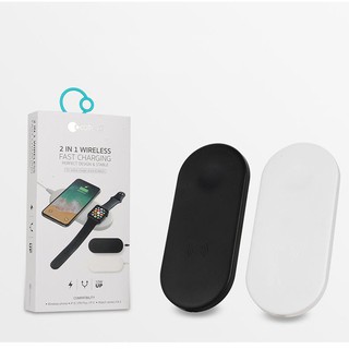SẠC KHÔNG DÂY TÍCH HỢP SẠC APPLE WATCH 1-2-3-4 COTEETCI WS-7 CHÍNH HÃNG