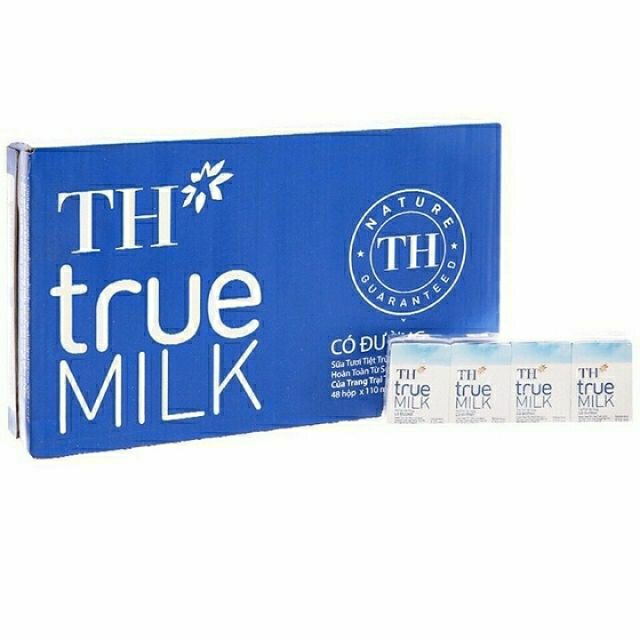 Thùng sữa tươi tiệt trùng TH True milk 110 ml VỈ