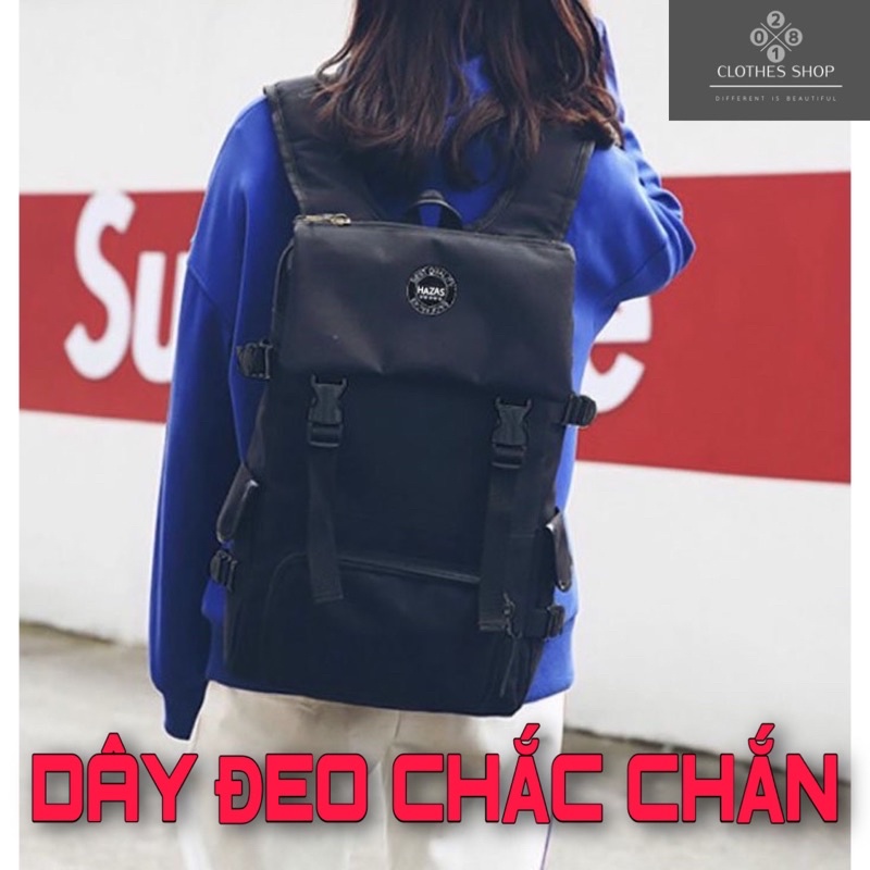 Balo Laptop Chống Nước Vải Canvas Cao Cấp Backpack 2810 Clothes Shop Balo Laptop Đi Học Đi Chơi Ulzzang Unisex