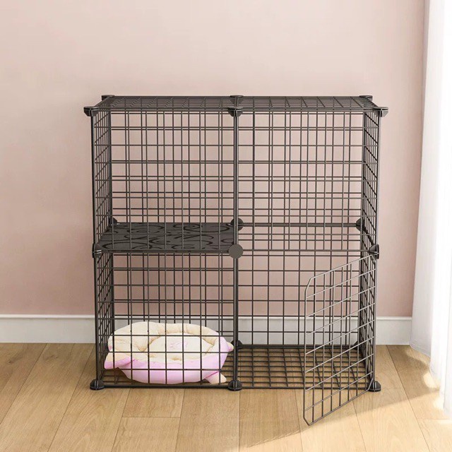 Miếng ghép lồng 45*35 cm quây thành lồng cho thú cưng kèm 2 chốt ghép lồng