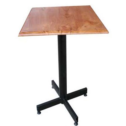 BÀN GỖ VUÔNG CHÂN CHỮ X KHUNG SƠN TĨNH ĐIỆN- BÀN CAFE