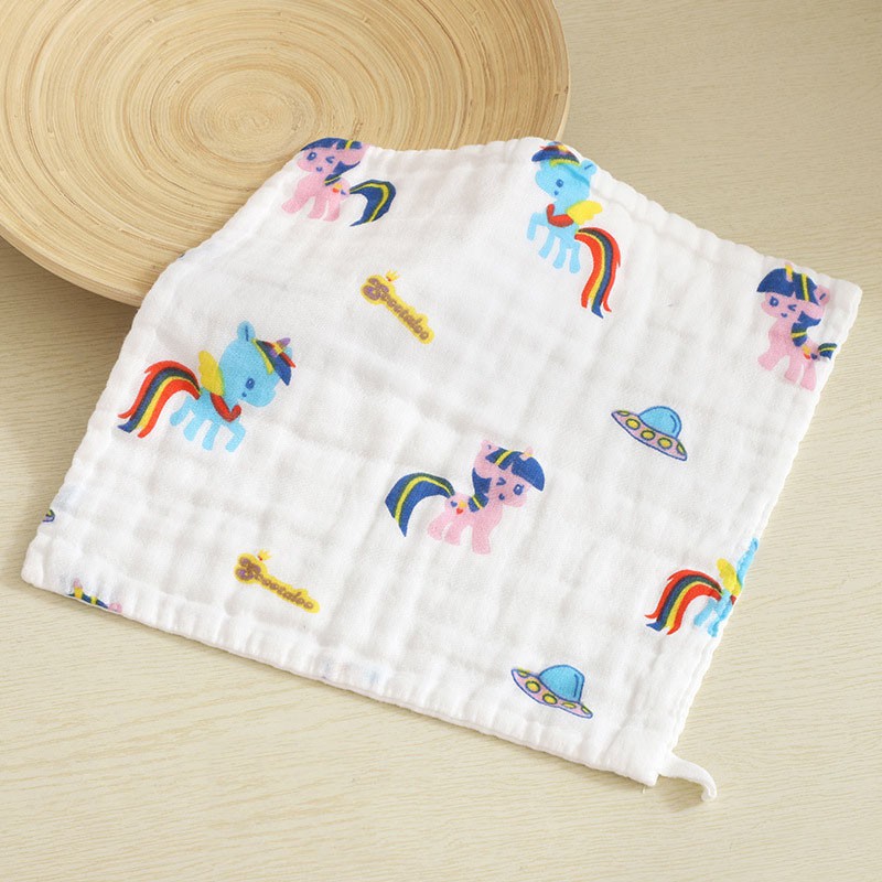 Khăn Mặt Cotton 6 Lớp Cho Bé Kích Thước 26*26cm
