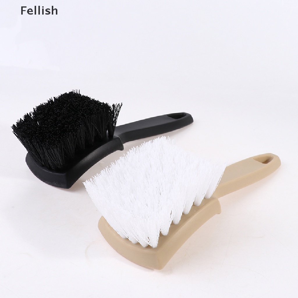[Fellish] Auto Tire Rim Brush Wheel Hub Cleaning Brushes Car Wheels Detailing Cleaning 436VN