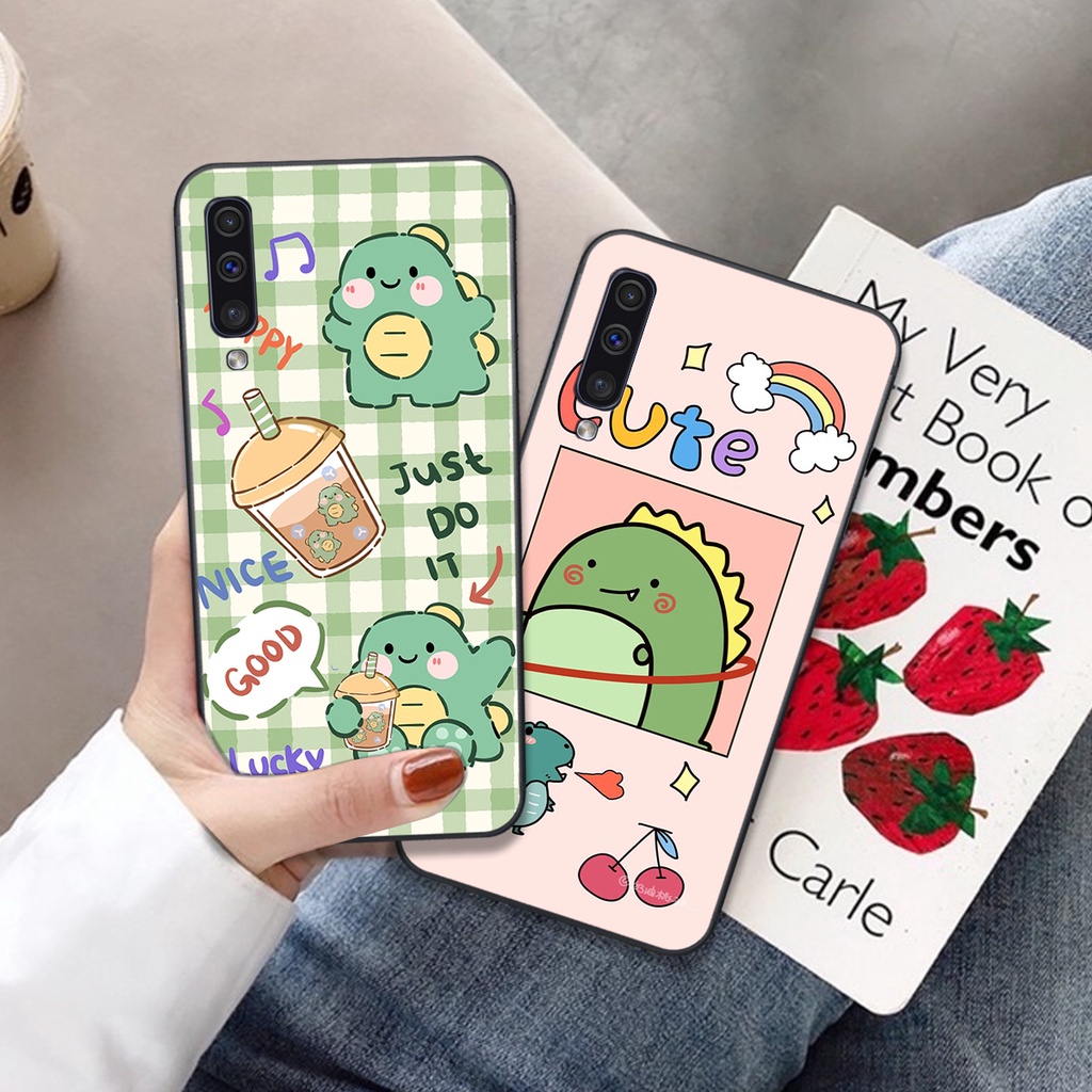 Ốp lưng Samsung Galaxy A30S - A50 - A50S - A70 in hình khủng long cute
