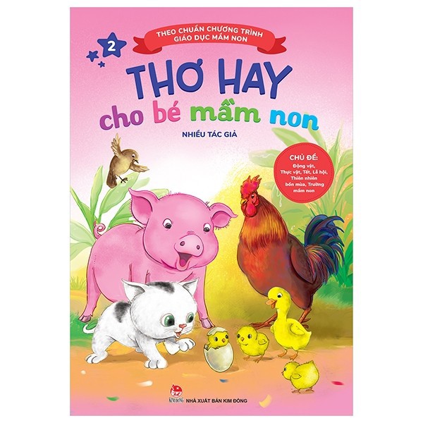 [ Sách ] Thơ Hay Cho Bé Mầm Non ( Quyển 2 ) - Chủ Đề: Động Vật, Thực Vật , Tết, Lễ hội, Thiên nhiên Bốn Mùa...