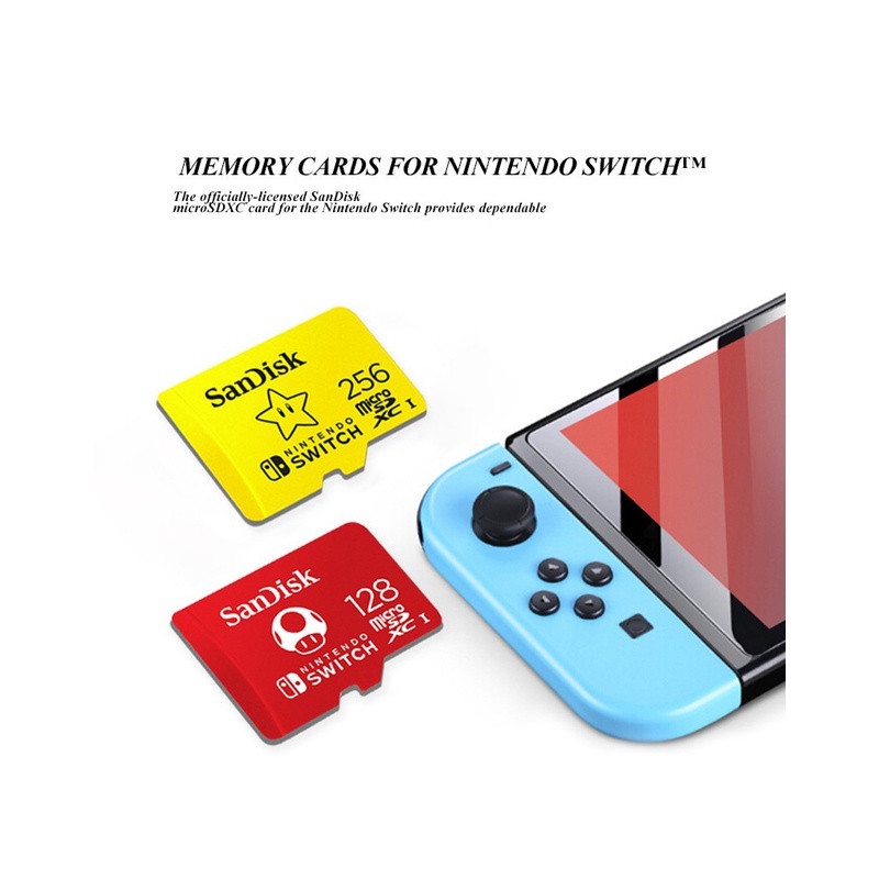 Thẻ Nhớ Sandisk Chính Hãng Cho Nintendo Switch, Micro SD, TF, Tốc Độ Cao