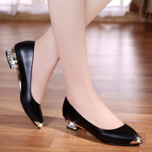 Giày Búp Bê Da Đế Đính Đá | BigBuy360 - bigbuy360.vn