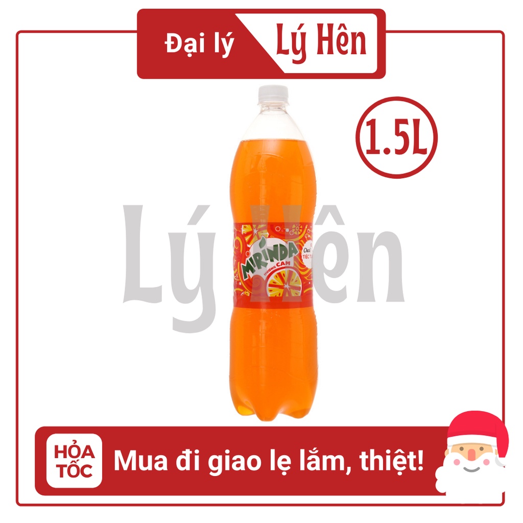 Nước Ngọt Có Gas Mirinda Vị Cam Soft Drink Chai Nhựa PEP 1.5 Lít Date Luôn Mới