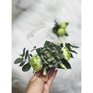 Cài tóc sen đá cao cấp (chat để đặt hàng)