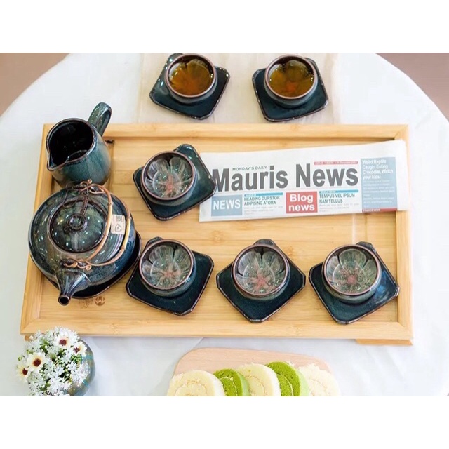 [CHÍNH HÃNG NGHỆ NHÂN]Bộ ấm chén HOA NỞ TRONG CHÉN nghệ nhân TÔ THANH SƠN Bát Tràng - Bộ ấm chén đẹp