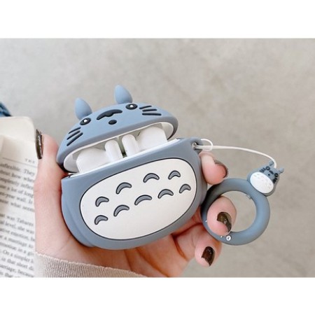 Case Vỏ Bao Airpods Đựng Tai Nghe Airpod 1 2 3 Pro Totoro Cover i11, i12...Toronto tặng kèm móc