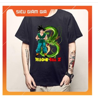 [GIẢM GIÁ] Áo thun in hình Dragon Ball Songoku màu đen và trắng - Áo Anime đẹp