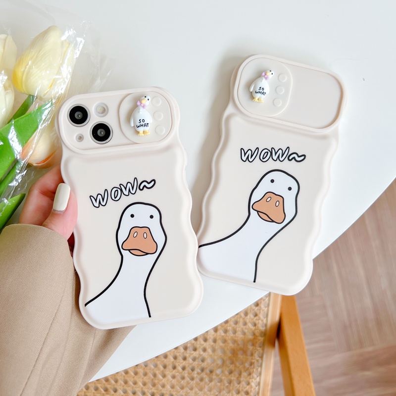 Ốp Điện Thoại Silicon Họa Tiết Vịt Hoạt Hình Dễ Thương Cho iPhone 12 13 11 PRO MAX XR 11 12 PRO
