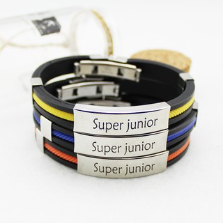 Vòng Tay Silicon Kpop Bts Super Junior