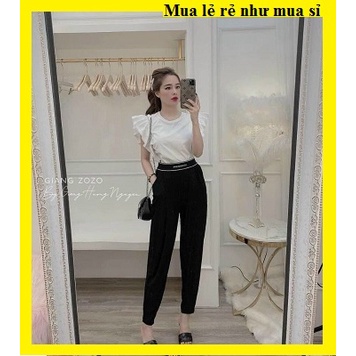 Quần nữ dài, Quần nữ ống rộng mùa hè chất vải mát lạnh