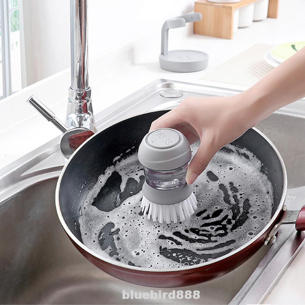Base Clean Tools Dispenser Soap Wash Cookware Automatic With Washing Up Liquid Dish Brush
