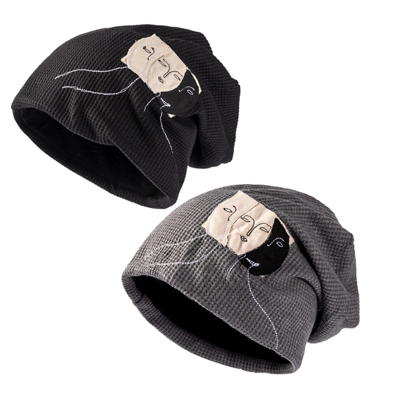 Mũ Beanie In Họa Tiết Đầu Lâu Thời Trang Giữ Ấm Đa Năng