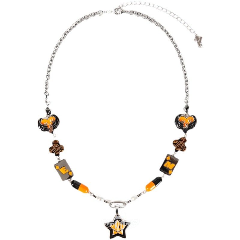 Vòng cổ Mặt Ngôi Sao Mặt Cười May Mắn Thời Trang Cho Cặp Đôi