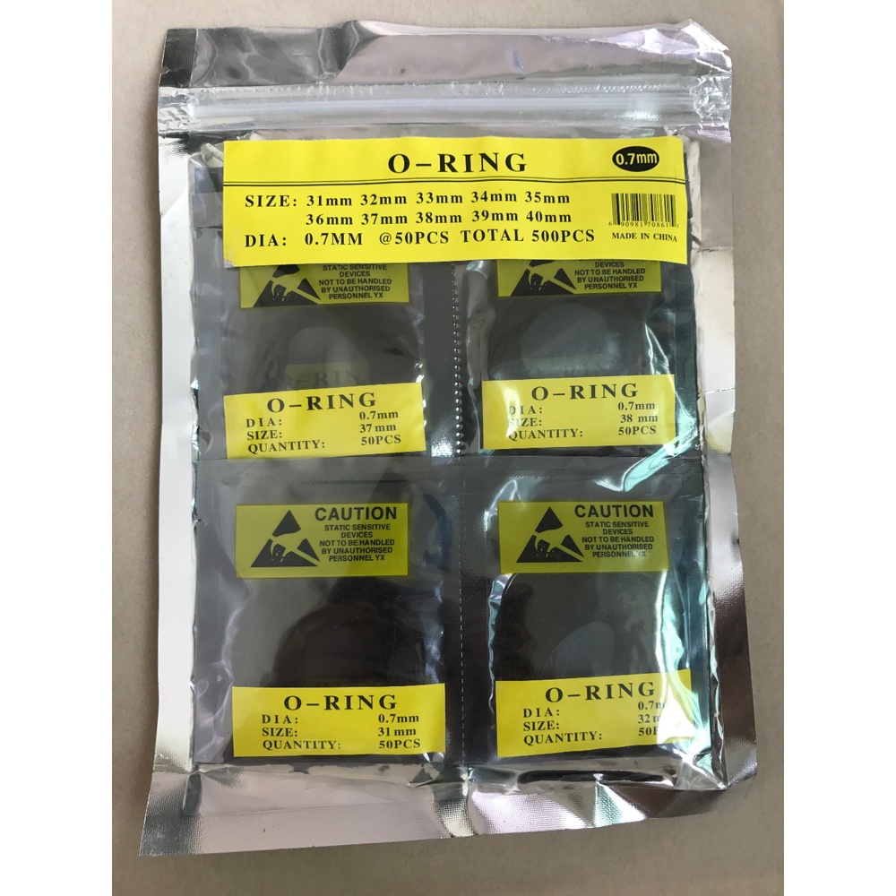Combo 10 Ron Cao Su, Gioăng Chống Nước Đồng Hồ Loại Dày Size 30-40mm