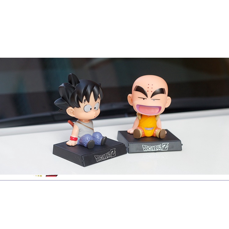 Mô hình Son Goku - Mô hình Chibi lắc đầu trang trí taplo ô tô, trang trí bàn học, giá đỡ điện thoại