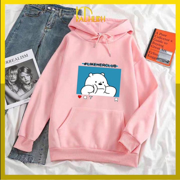 ÁO HOODIE CẶP IN GẤU TRÚC SIÊU DỄ THƯƠNG VẢI NỈ BÔNG MỀM MỊN