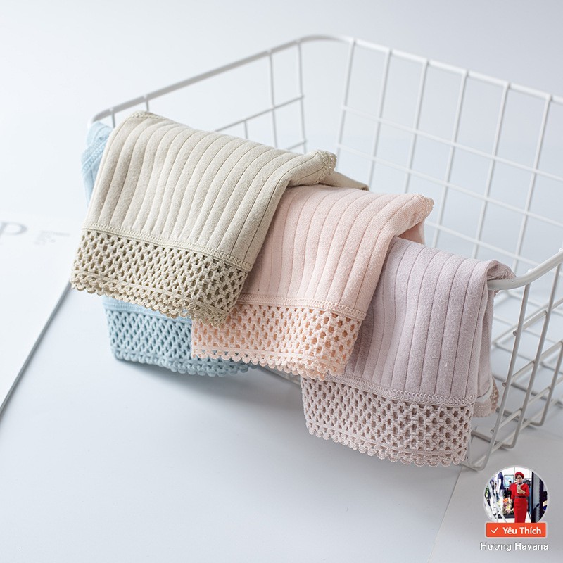 [Mã WASTDEP giảm 5K đơn bất kì] QUẦN LÓT NỮ COTTON GÂN TĂM CẠP LƯỚI BẢN TO - QUẦN CHIP NỮ GIÁ RẺ FLQ78 | BigBuy360 - bigbuy360.vn