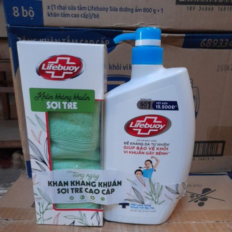 SỮA TẮM LIFEBUOY 800ML - tặng sữa tắm