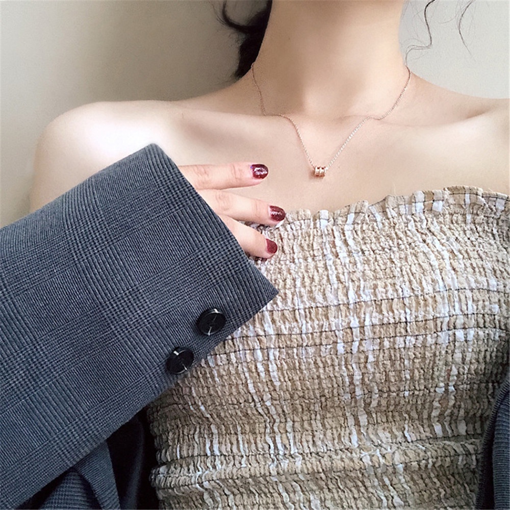Dây chuyền mặt hình linh dương đính đá thời trang cho nữ