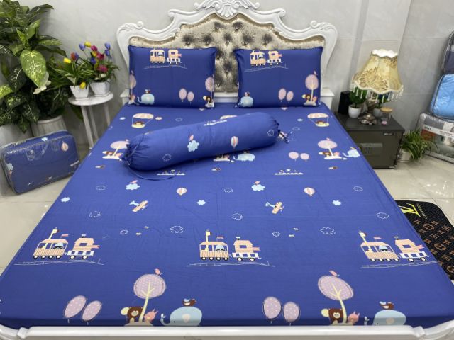 BỘ DRAP COTTON HÀN QUỐC 4 MÓN 100% COTTON