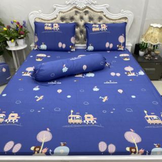 BỘ DRAP COTTON HÀN QUỐC 4 MÓN 100% COTTON