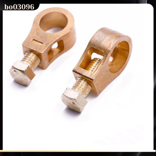 1 Cặp Đầu Nối Dây Điện Bằng Đồng Dày Dặn Cho Bình Ắc Quy Xe Hơi