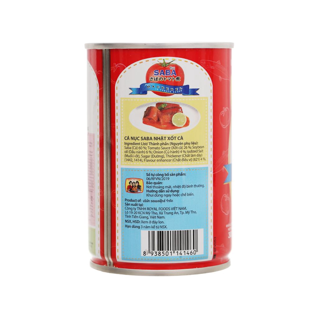 Cá Nục Saba Nhật Sốt Cà 3 Cô Gái Hộp 290G