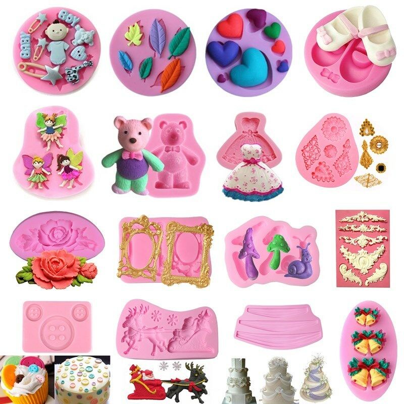 Khuôn Silicone Tạo Hình Làm Bánh Kẹo Hình Em Bé 3D