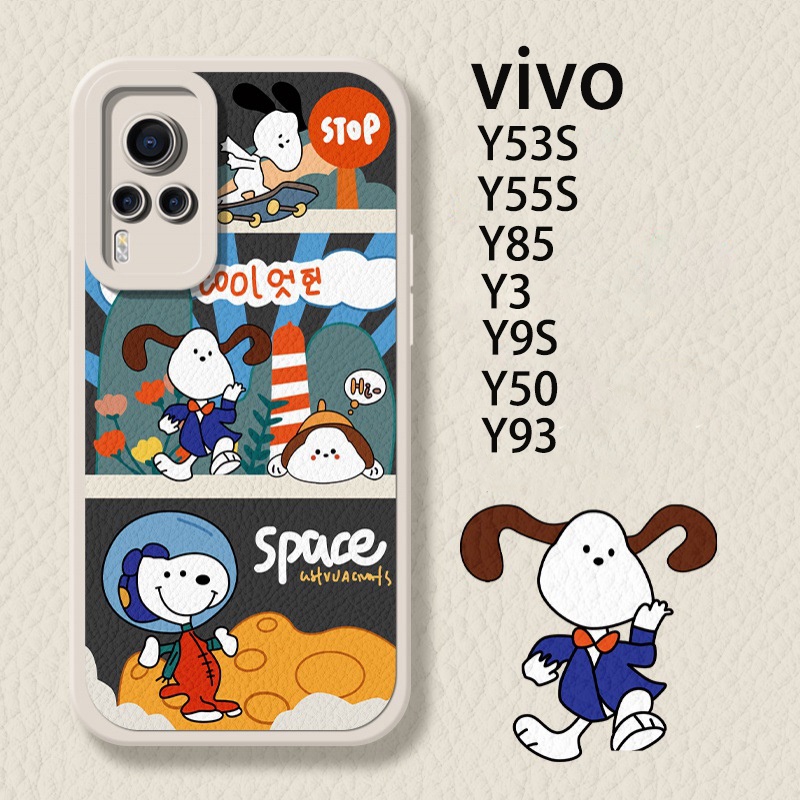 Ỏ Điện Thoại Vivo Y53S/Y55S/Y85/Y3/Y3S/Y9S/Y50/Y93/Y93s/IQOOZ5X/T1X/Z1/Z3X/Y12/Y15/Y17/U3X Vỏ Điện Thoại Di Động Chống Rơi Dễ Thương Hoạt Hình Mềm