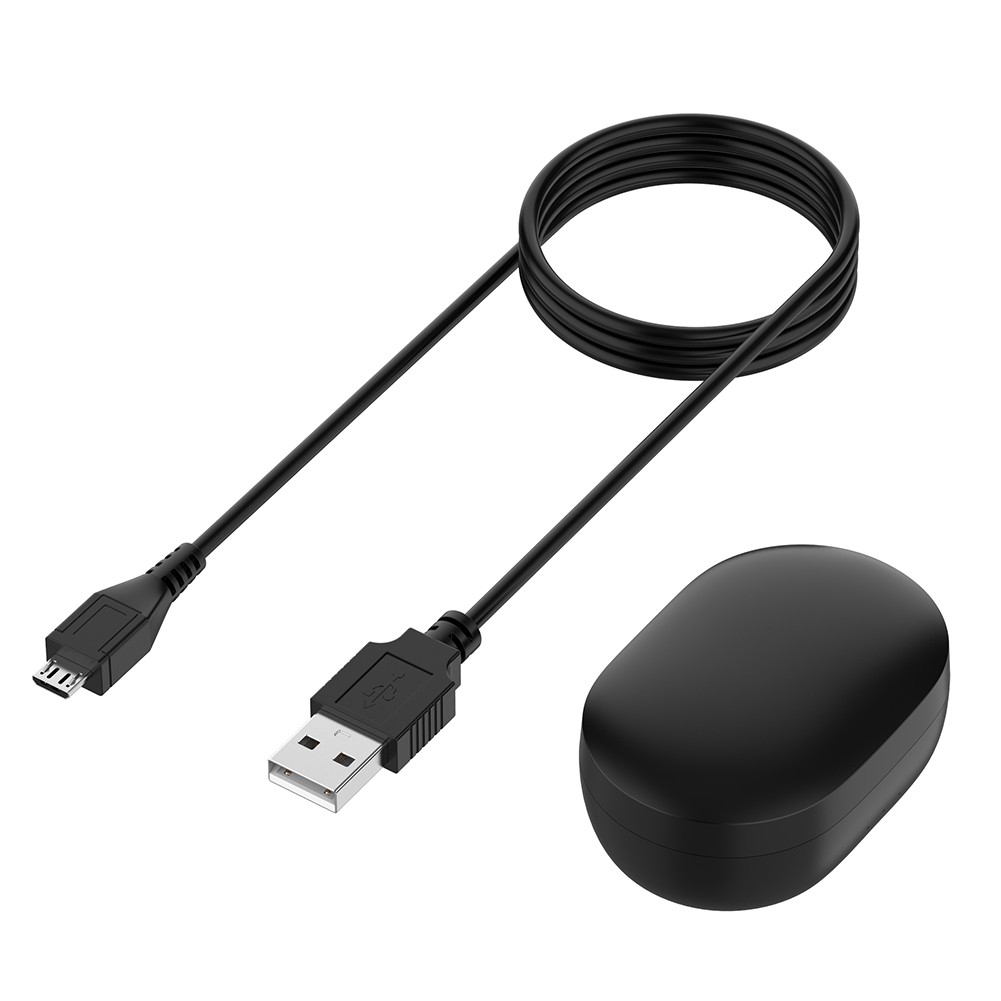 1 Bộ Vỏ Bảo Vệ Hộp Sạc Tai Nghe Không Dây Kèm Cáp Usb Cho Xiaomi Redmi Airdots Tws