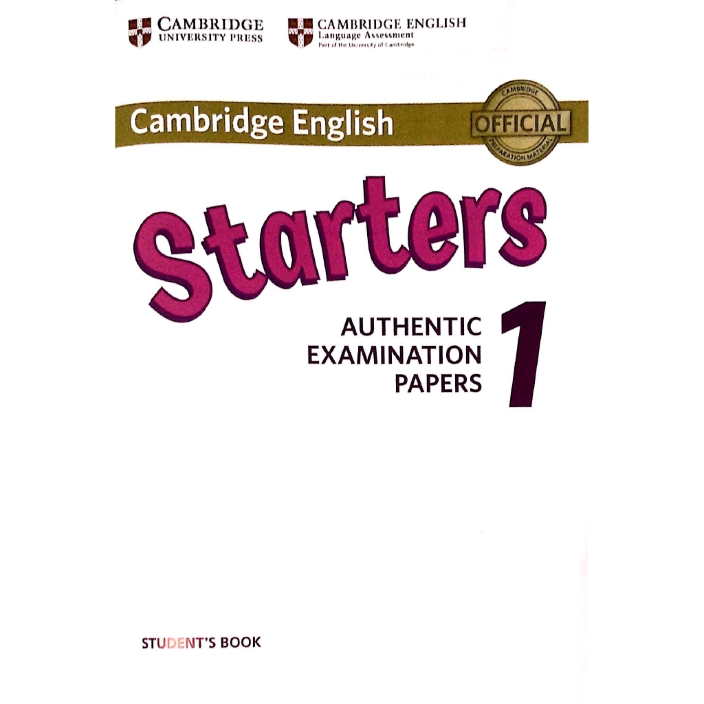 Sách - Cambridge English Starters 1 for Revised Exam from 2018 Student's Book