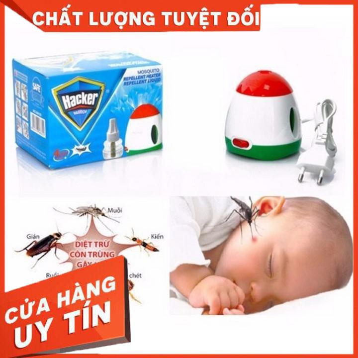 [XẢ KHO+FREE SHIP] Lọ tinh dầu đuổi muỗi HACKER ,.máy đuổi muỗi tinh dâu hacker