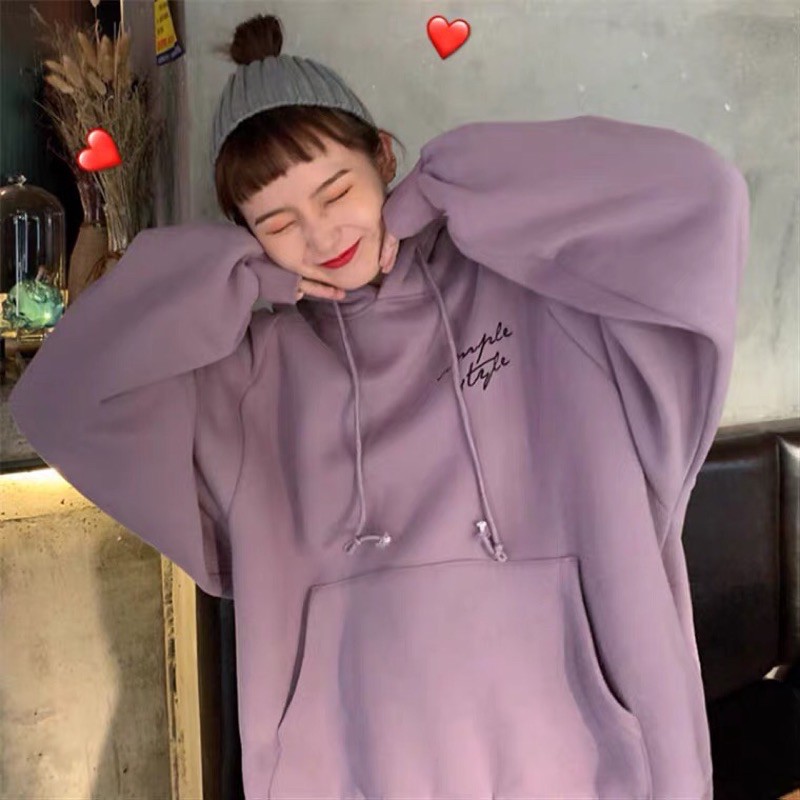 Áo hoodie nỉ Simple