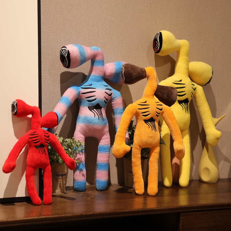 Đồ chơi thú nhồi bông nhung mềm mại kiểu dáng đầu rùng rợn làm món quà tặng/vật trang trí nội thất độc đáo