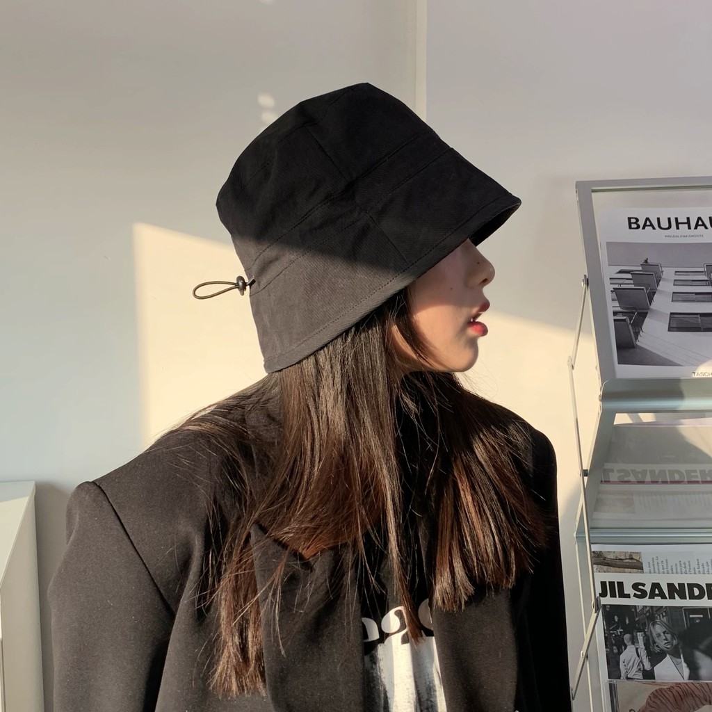 Mũ Bucket Màu Trơn Phong Cách Hàn Quốc Thời Trang Cho Nữ