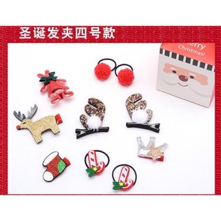HỘP KẸP TÓC NOEL CHO BÉ SIÊU XINH CÓ ẢNH THẬT