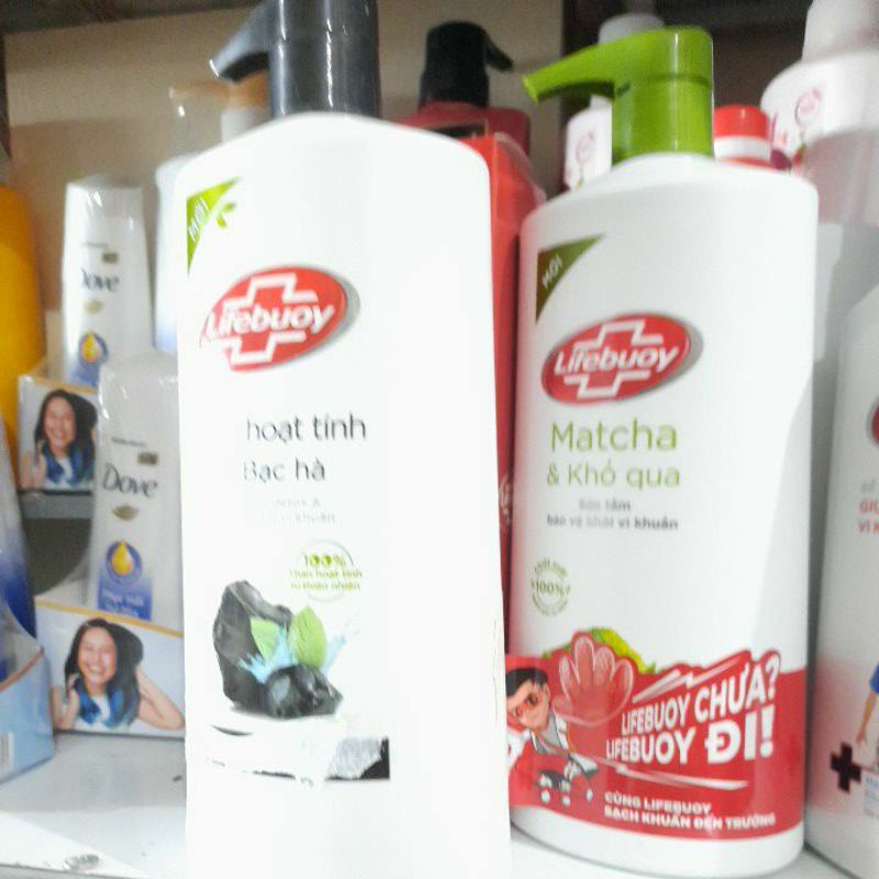 Sữa tắm LIFEBUOY MATCHA & KHỔ QUA chai 850g t