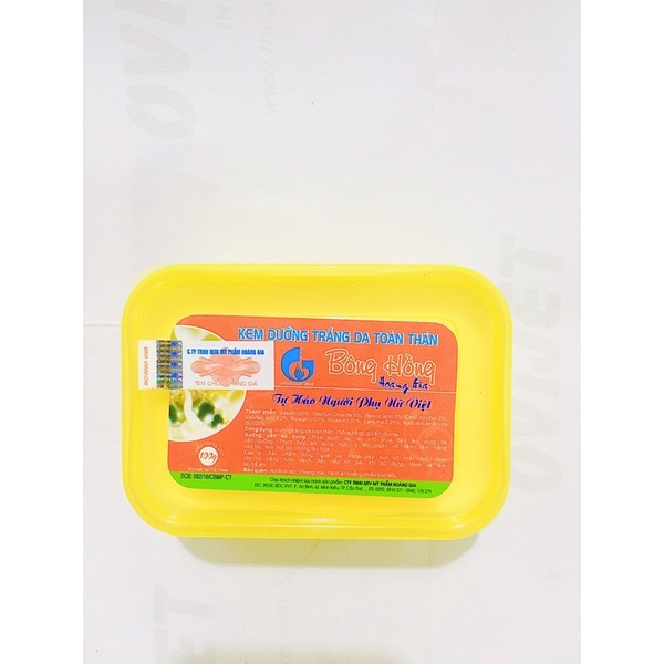 Kem Bông hồng Hoàng Gia trắng da toàn thân hộp 100gram
