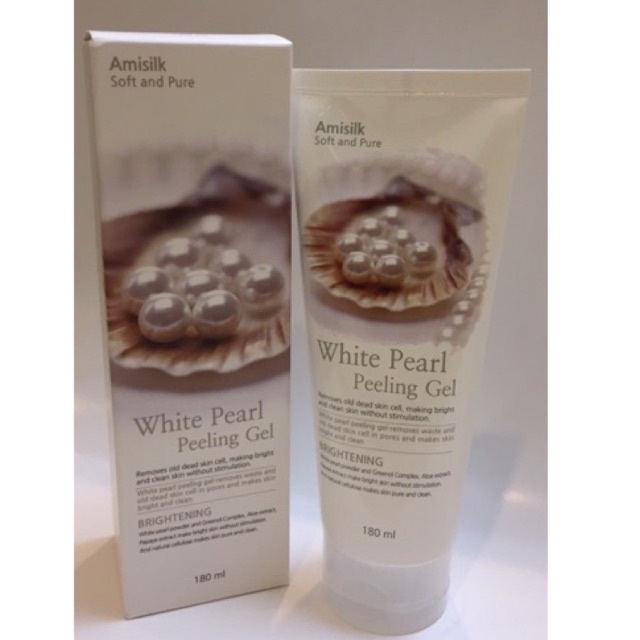 Tẩy Da Chết Ngoc Trai Amisilk White Pearl Peeling Gel Hàn Quốc - Trắng Da Hiệu Quả Từ Thiên Nhiên
