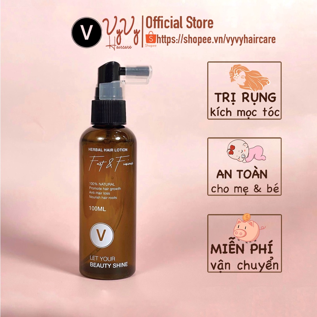 Xịt Nước Tinh Dầu Bưởi Kích Mọc Tóc, Giảm Rụng Tóc, Dưỡng Tóc VyvyHaircare 100ml