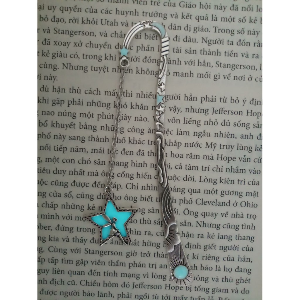 Kẹp sách bookmark dạ quang Cô tiên