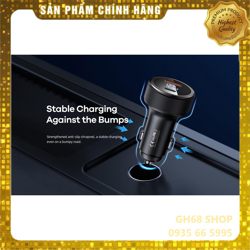 Củ sạc nhanh oto 2 cổng 58.5W Remax RCC-215