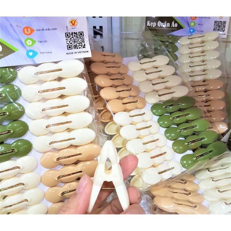 vỉ kẹp quần áo hình củ lạc
