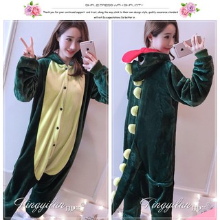 Đồ lông thú khủng long cá sấu xanh