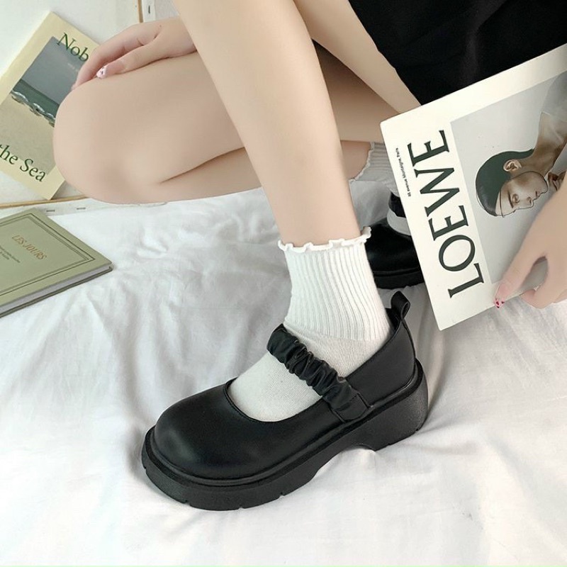 Giày nữ- giày nữ bánh bèo dây nhún ngang mới